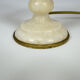 Lampe italienne en marbre blanc, vers 1920