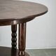 1920s Czech Art Deco Oval Beech Side Table with Lower Shelf