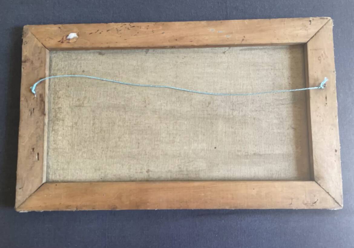 Oil on canvas Vendée landscape