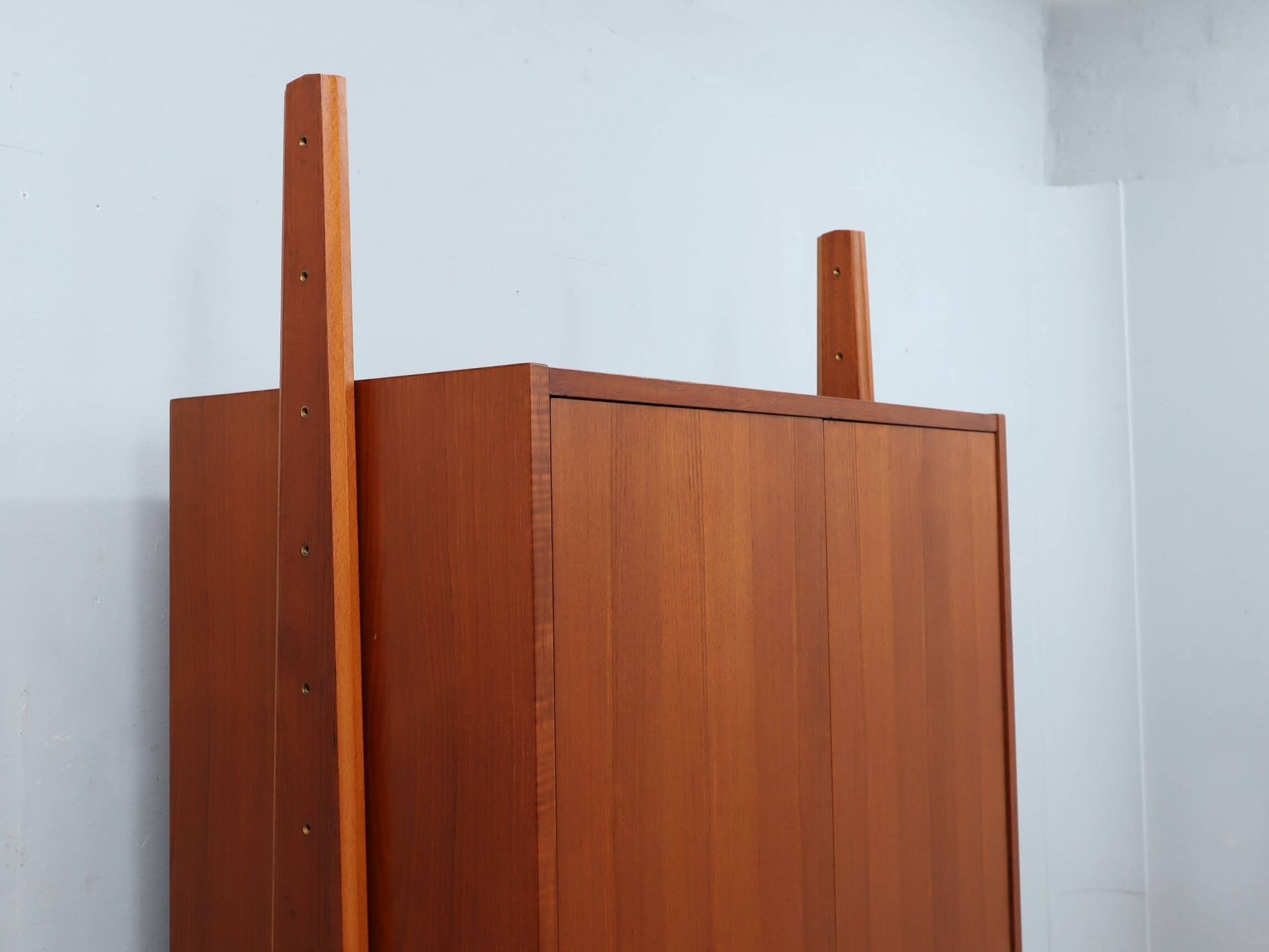 Mid century original teak storage wardrobe Italy 1960s