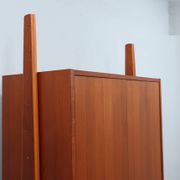 Mid century original teak storage wardrobe Italy 1960s