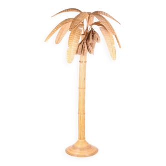 Rattan “banana tree” floor lamp
