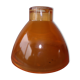 Suspension dome en verre orange