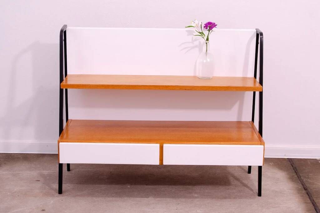 Fully renovated mid century bookshelf by Tatra, 1960s, Czechoslovakia