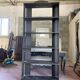 Black tole floor cabinet industrial style circa 1930