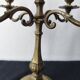 Five-branch candlestick, brass.