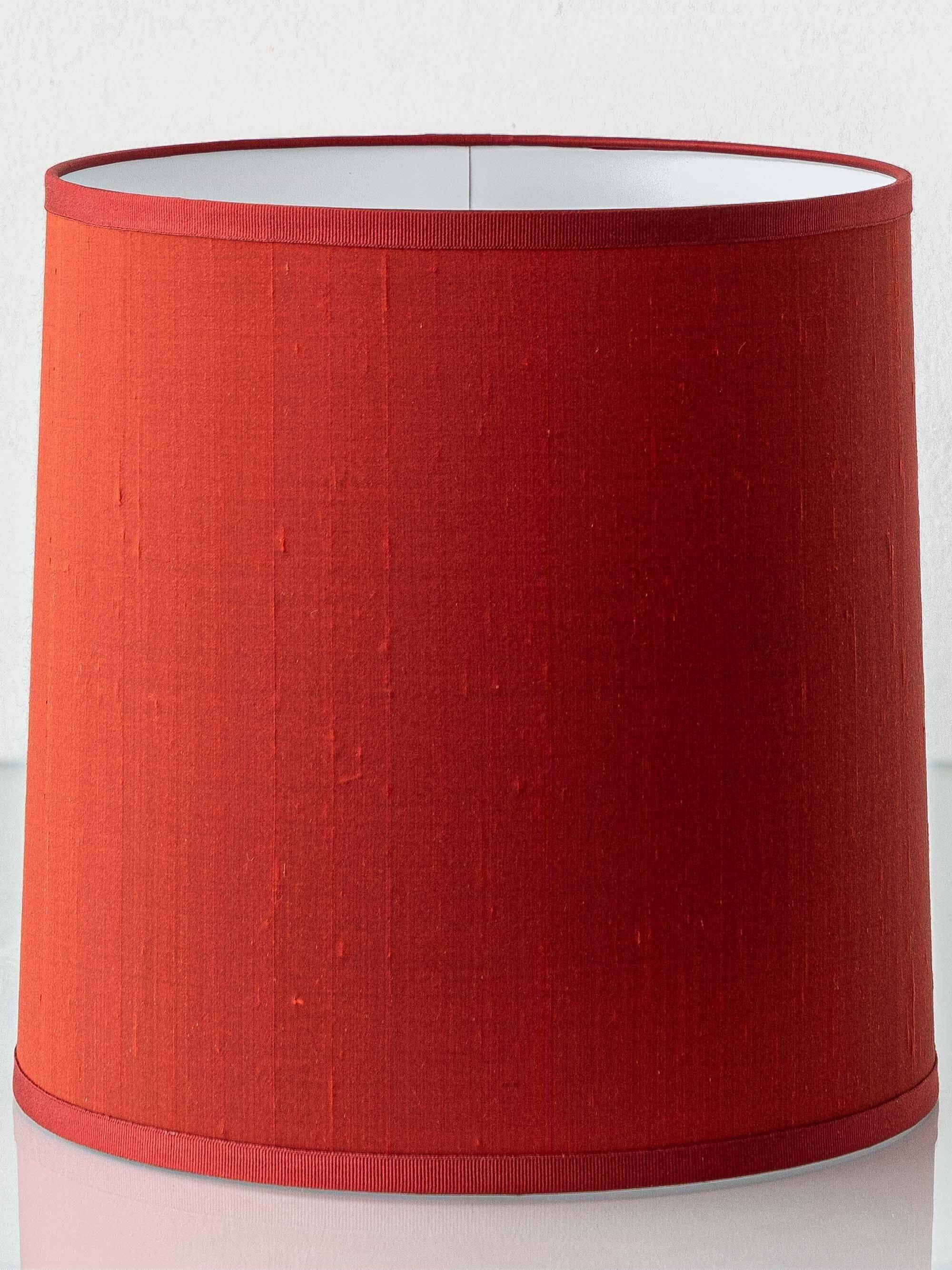 Turquoise glazed ceramic floral table lamp from Manises mid-century, with a new silk shade.