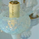 Vintage opalescent Murano chandelier – Italy, 1970s