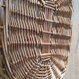 Vintage wicker log basket