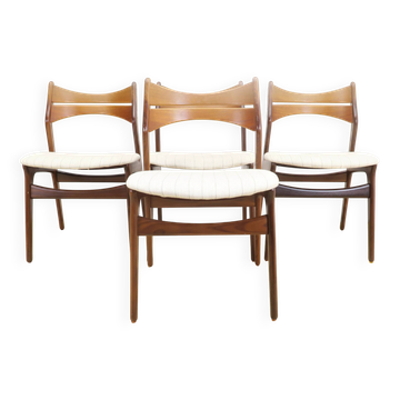 Set of four Erik Buch chairs, 1960s.