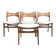Ensemble de quatre chaises Erik Buch, années 1960