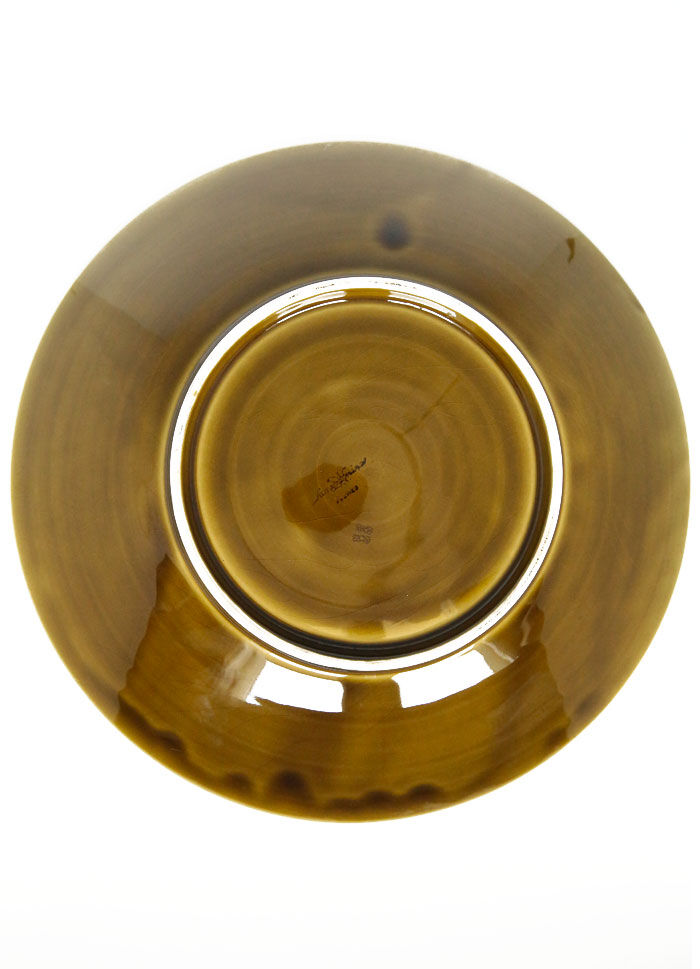 Plated flowers in dabbling of sarreguemines earthenware