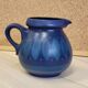 Vintage blue ceramic jug pitcher Porta Celi Spain