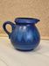 Vintage blue ceramic jug pitcher Porta Celi Spain