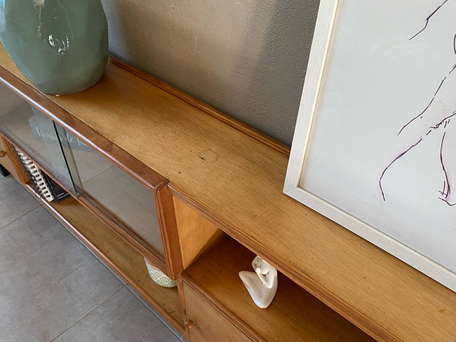 Vintage sideboard 2 levels (shallow)
