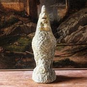 Antique enamelled terracotta rooster