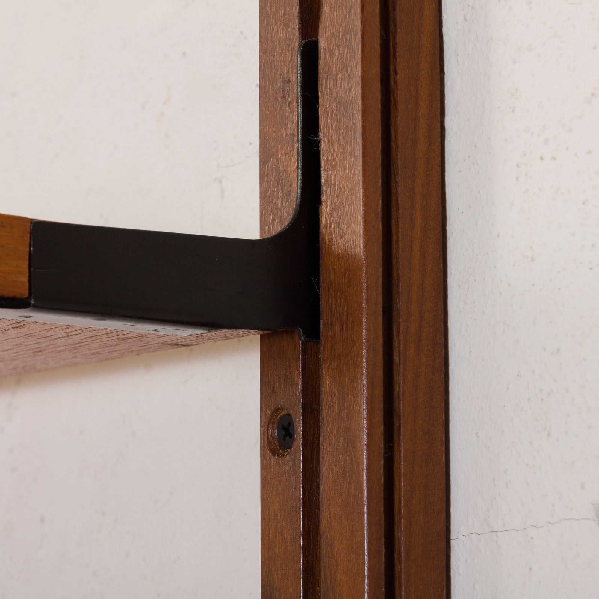 Scandinavian teak wall unit with sideboard and bar cabinet