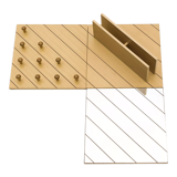 Ensemble modulaire vintage italien en bois circa 1970