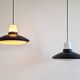 Set of 2 black and white pendant lamps for Nordisk Solar, Denmark 1960's