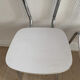Lot of 3 vintage white kitchen chairs