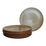 Set of 6 dessert plates Grès du Marais