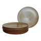 Set of 6 dessert plates Grès du Marais