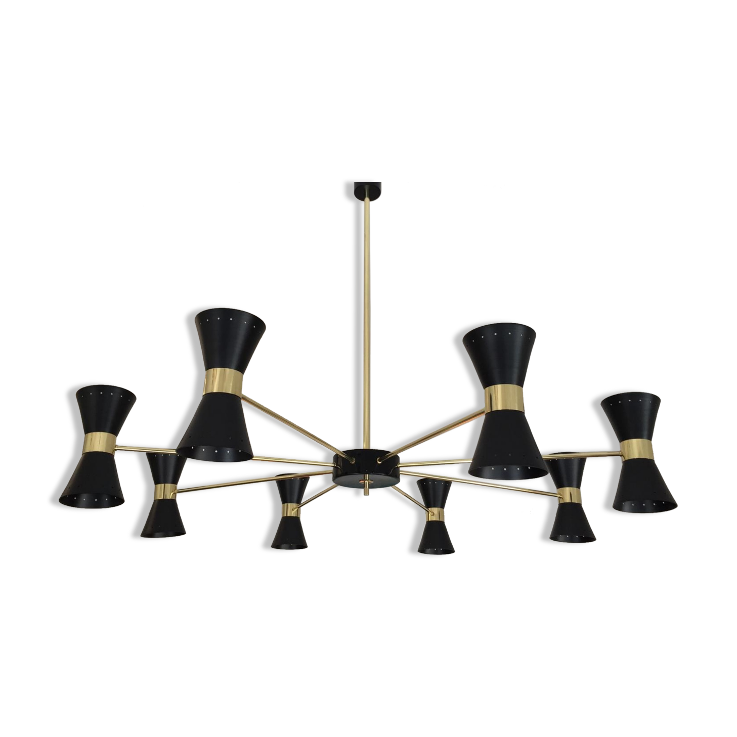 Chandelier in the style of the Italian creations of the 50s