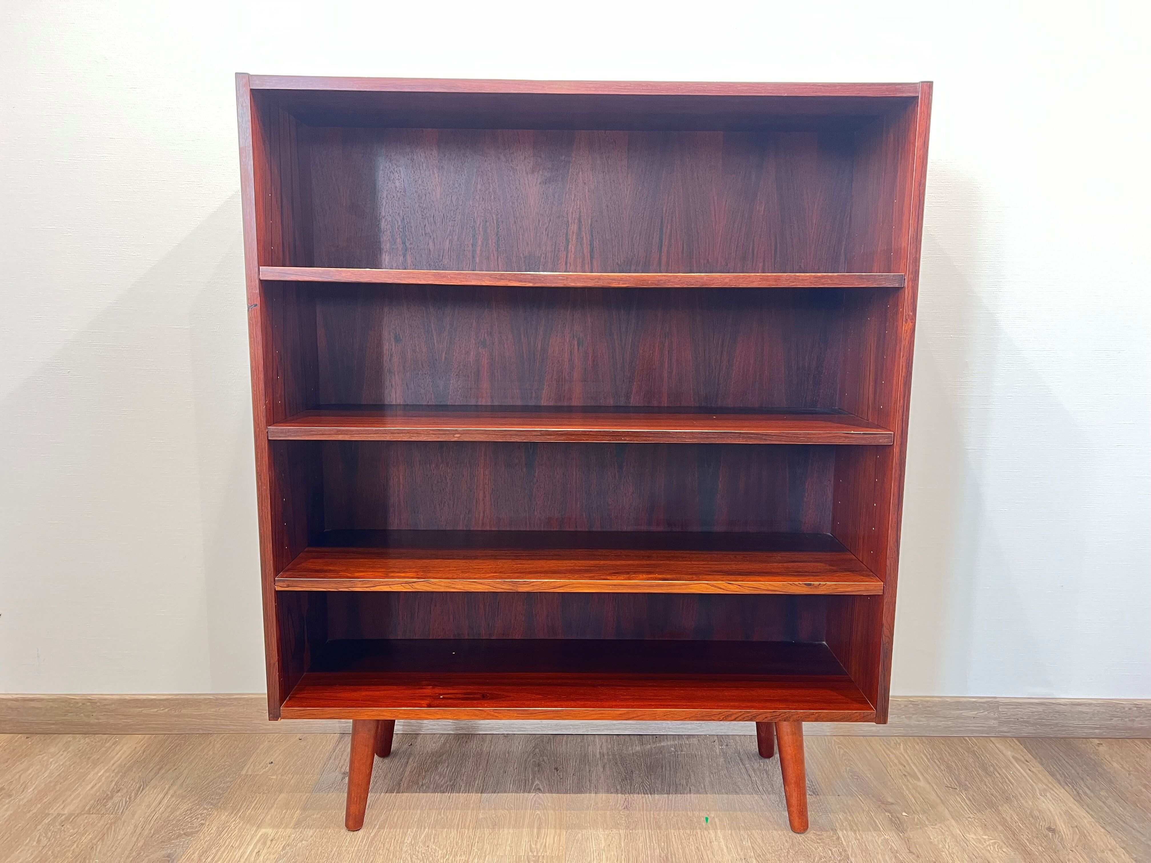 Scandinavian bookshelf made of Rio rosewood Denmark