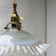 Walking suspension in blue and transparent nted opaline