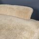 Vintage 20th century cream velvet "tulip" seating suite by km wilkins c1970