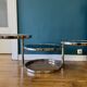 Leitmotiv swivel 3 tier coffee table