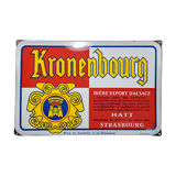 Plaque émaillée Kronenbourg années 60