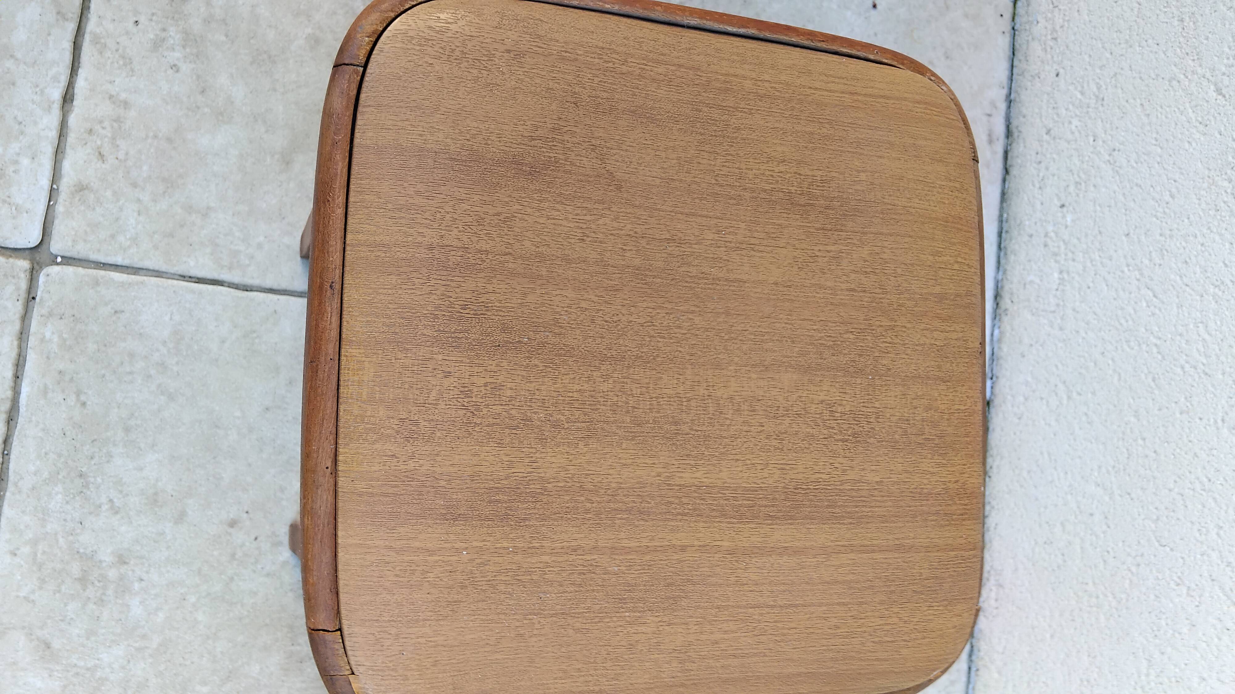 Pair of vintage bistro stools made in Romania