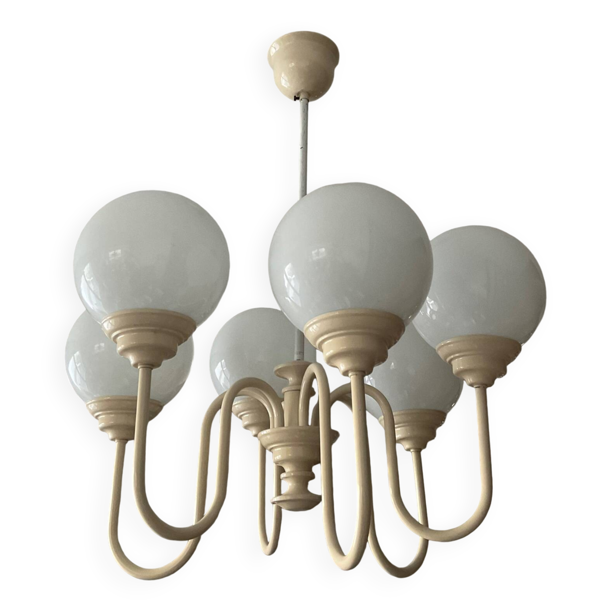 Lustre spoutnik Kaiser Leuchten, années 80