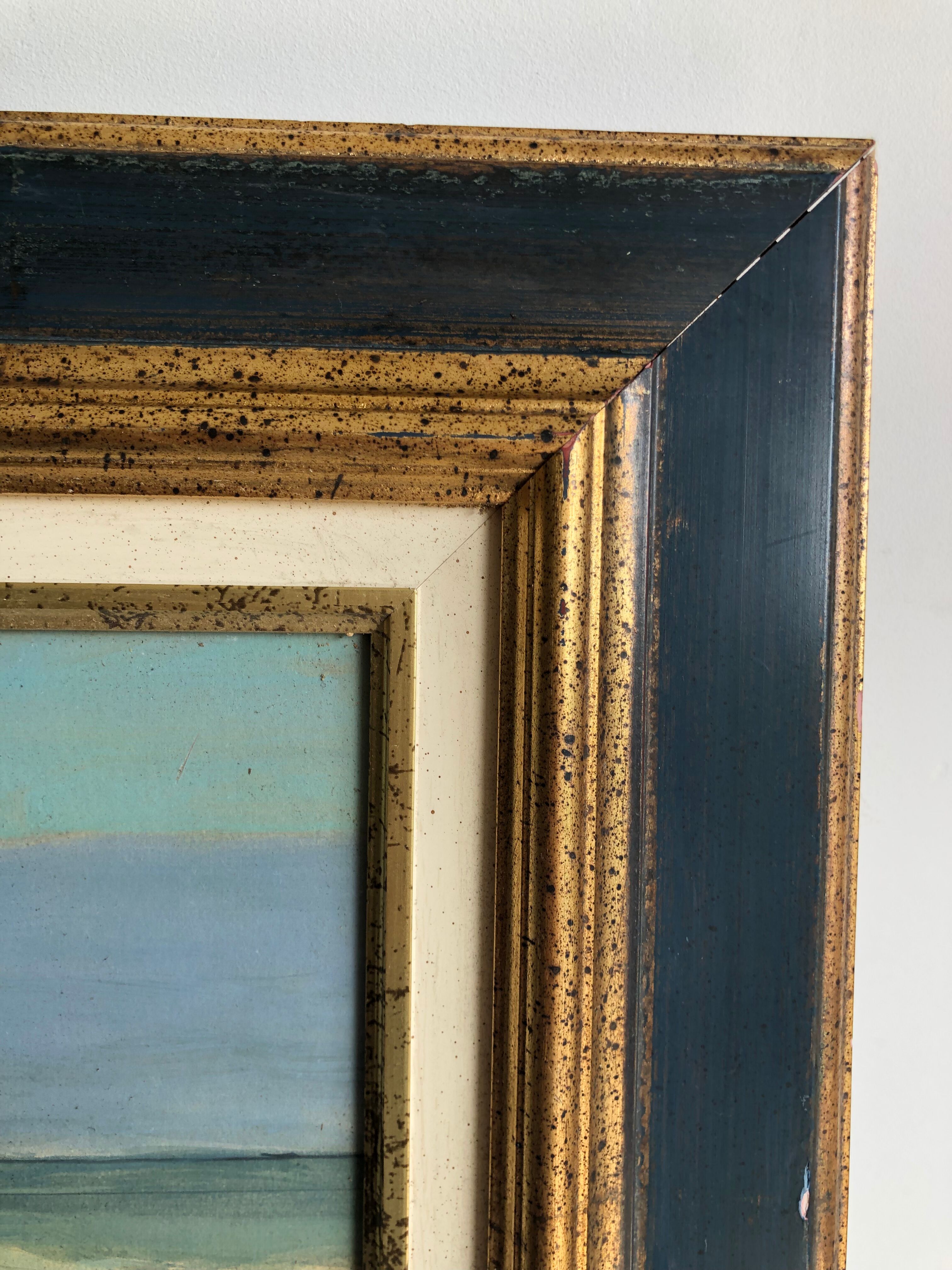 The Wave of P.E Peradon oil on panel
