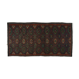 Anatolian handmade kilim rug 335 cm x 171 cm