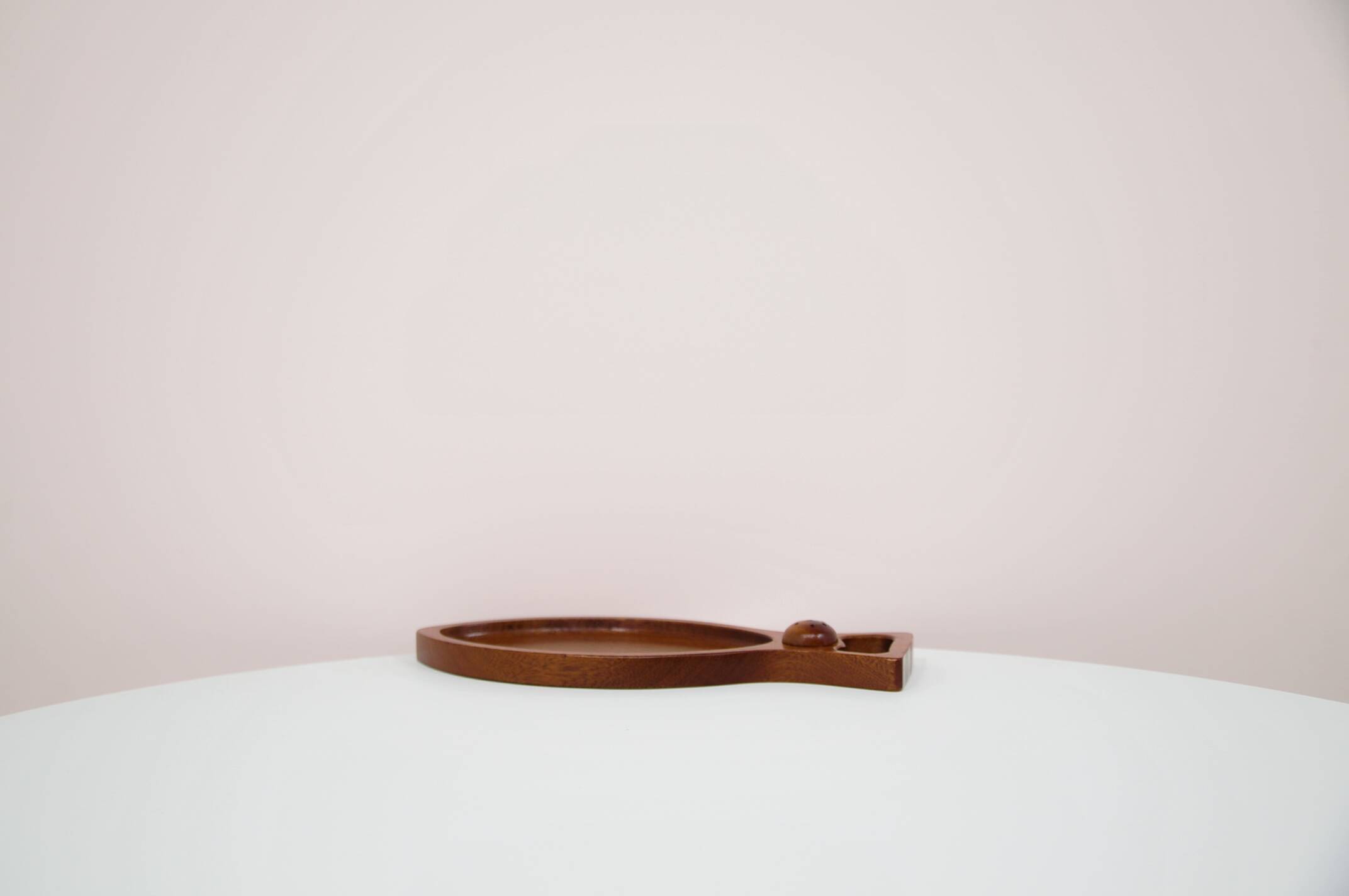 vintage teak fish bowl