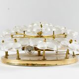 Modern mid-century wall lamp with floral pattern by Ernst Palme, 1960s