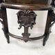 Half-moon corner cabinet decorated with a biblical scene, 19th century