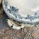 Earthenware soup tureen Ets Debray service Guadeloupe