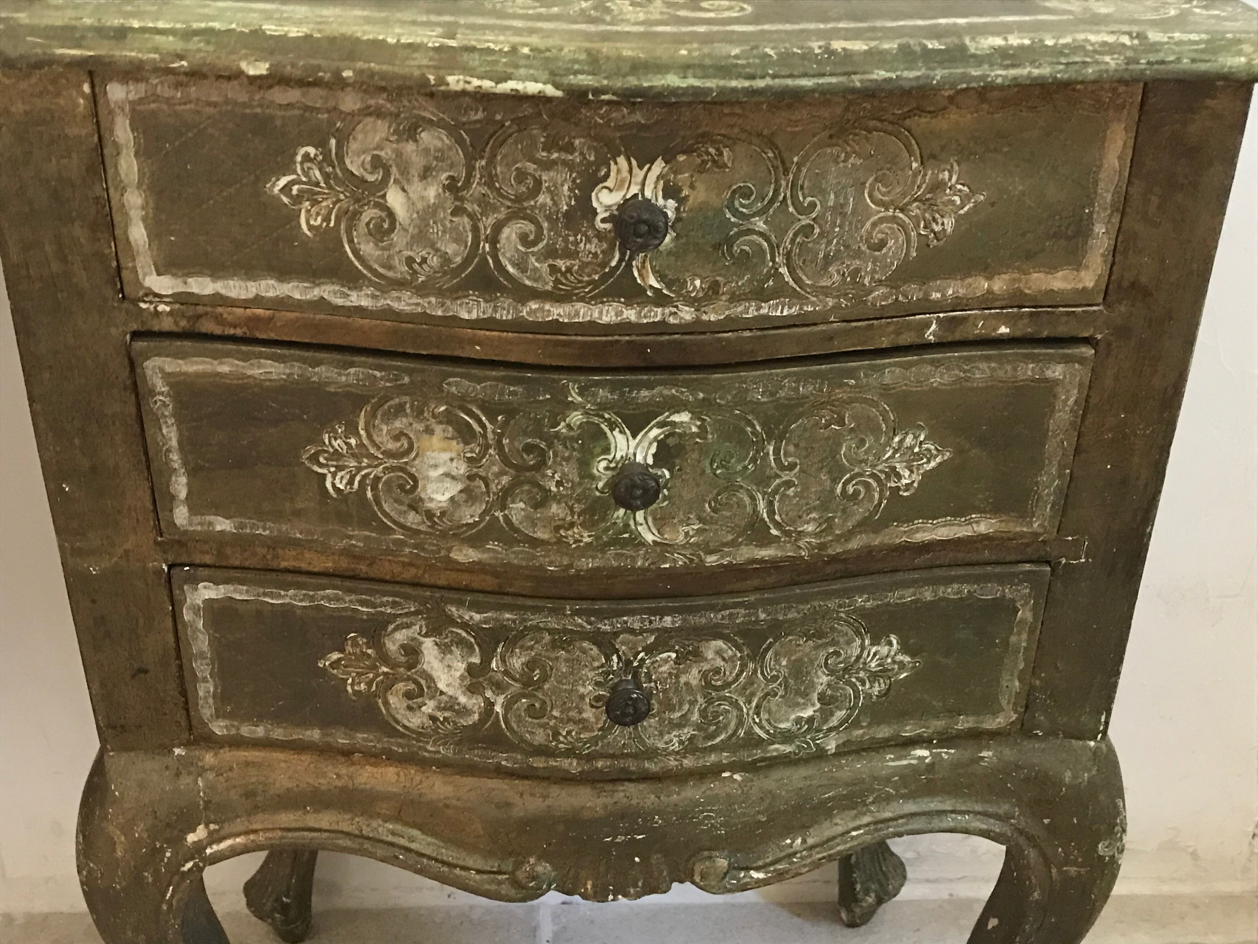 Pair of florentine bedsides