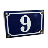 Old enamel house number plate