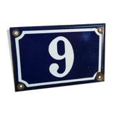 Old enamel house number plate