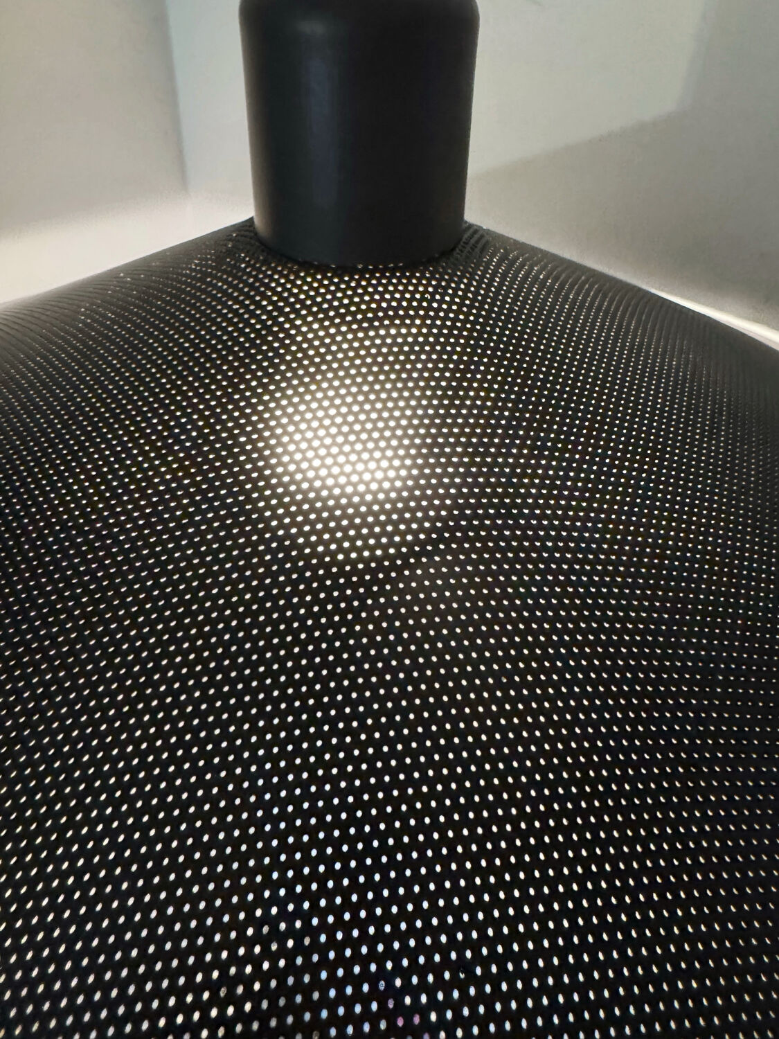 Metal micro-perforated suspension from the 1960s.