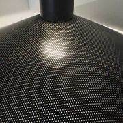 Suspension en métal micro-perforé, années 60