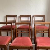 6 chairs era solid oak reconstruction