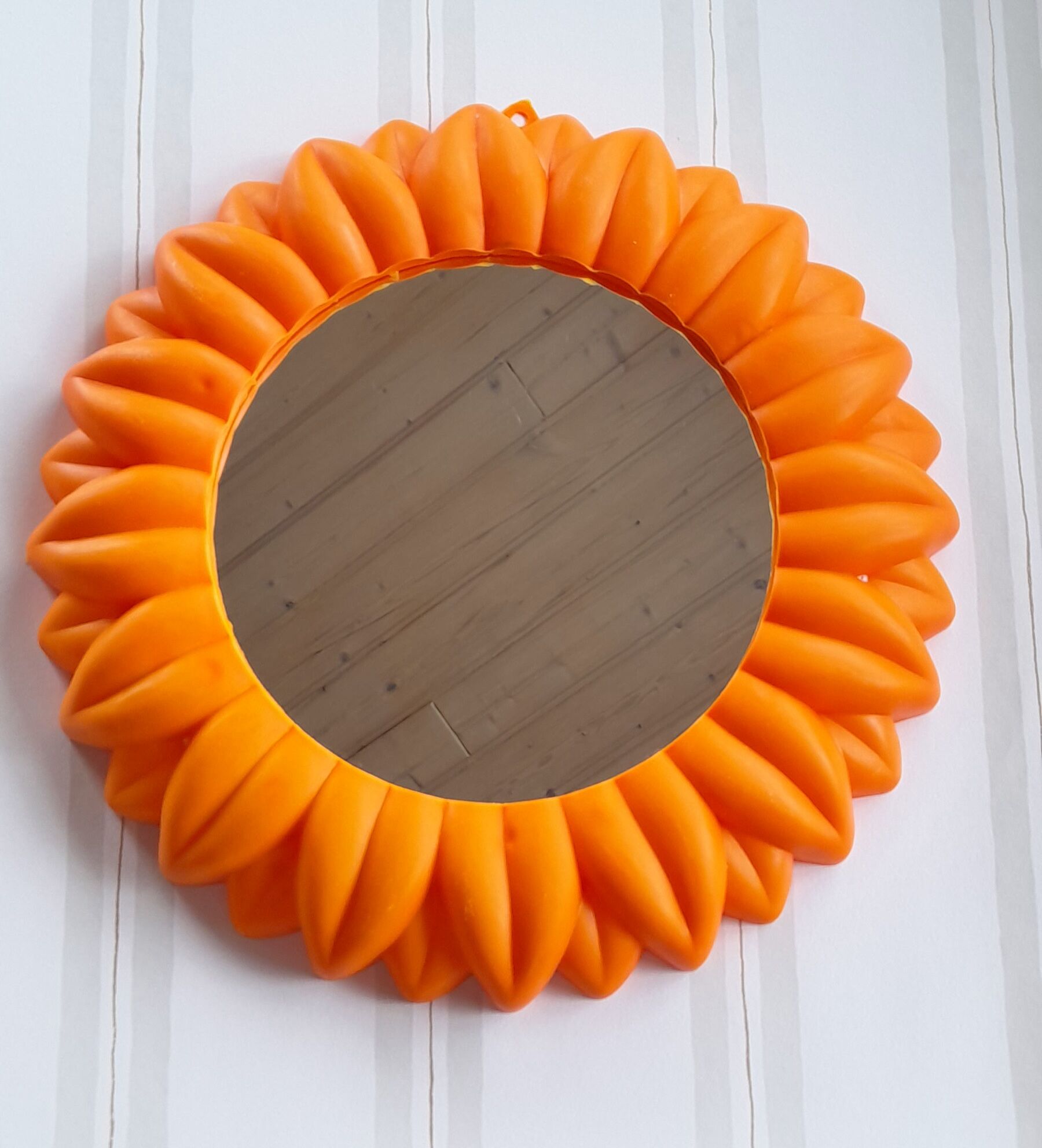 Orange vintage mirror