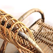 Rocking chair in bamboo and rattan, 1950