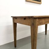 Restored pine farmhouse table