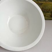 White ironstone salad bowl from Creil and Montereau, Lebeuf Milliet